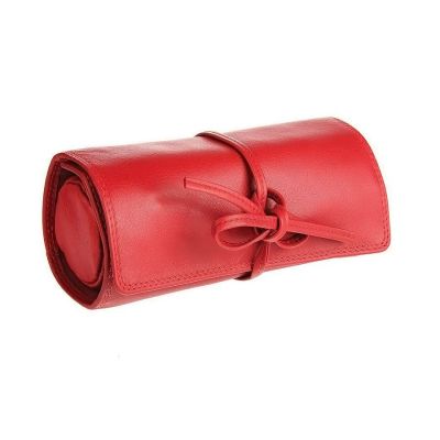 HG1509623 Футляр для украшений  "Милан",  красный, 16х5х7 см,  кожа, подарочная упаковка