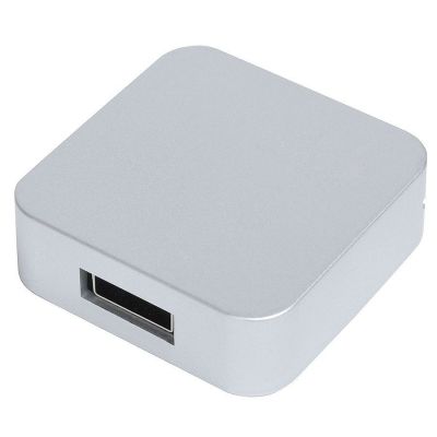 HG10U-SLR1 Rusgifts. USB flash-карта "Akor" (8Гб),серебристая, 4х4х1,3см,пластик