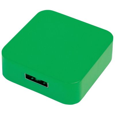 HG10U-GRN1 Rusgifts. USB flash-карта "Akor" (8Гб),зеленая, 4х4х1,3см,пластик