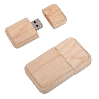 HG10U-BRN1 Rusgifts. USB flash-карта "Wood" (8Гб),4,9х2,9х1,1см,дерево