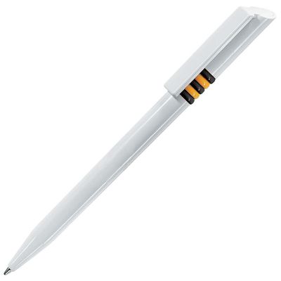 HG8B-WHT7 Lecce Pen GRIFFE. GRIFFE, ручка шариковая, белый, черные и желтые колечки, пластик