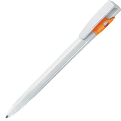 HG8B-ORG26 Lecce Pen KIKI. KIKI, ручка шариковая, оранжевый/белый, пластик