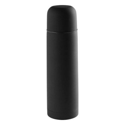 HG170151317 Термос вакуумный "Flask",сталь с покрытием софт тач, черный, 500 мл.