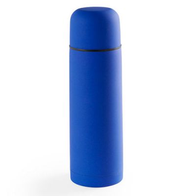 HG170151318 Термос вакуумный "Flask",сталь с покрытием софт тач, синий, 500 мл.