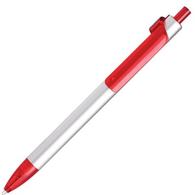 HG1701511332 B1. PIANO, ручка шариковая, серебристый/красный, металл/пластик