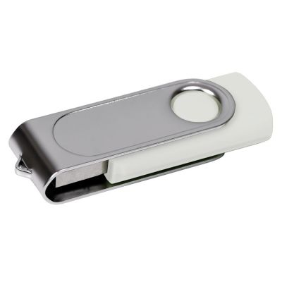 HG1701511135 USB flash-карта "Dropex" (8Гб), белый, 5,5х2х1см,пластик, металл