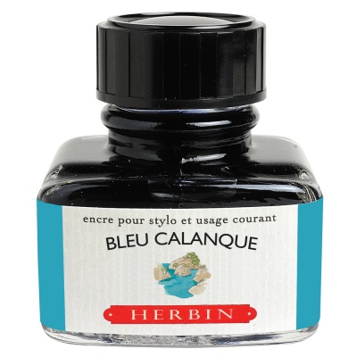 HB23021605 Herbin. Чернила в банке Herbin,  30 мл, Bleu calanque Аквамарин