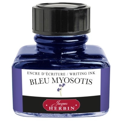 HB23021606 Herbin. Чернила в банке Herbin,  30 мл, Bleu myosotis Фиолетово-синий