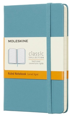 MS23103113 Moleskine. Блокнот Moleskine CLASSIC MM710B35 Pocket 90x140мм 192стр. линейка твердая обложка голубой