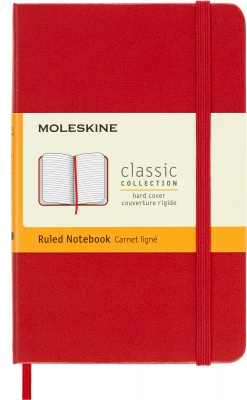 MS23103117 Moleskine. Блокнот Moleskine CLASSIC MM710R Pocket 90x140мм 192стр. линейка твердая обложка красный