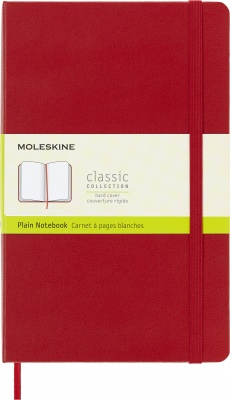 MS23103119 Moleskine. Блокнот Moleskine CLASSIC QP062R Large 130х210мм 240стр. нелинованный твердая обложка красный