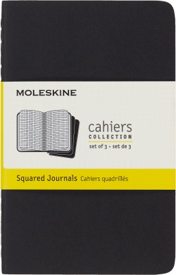 MS23103130 Moleskine. Блокнот Moleskine CAHIER JOURNAL QP312 Pocket 90x140мм обложка картон 64стр. клетка черный (3шт)