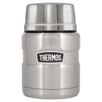 TM20051914 Thermos King. Термос из нерж. стали с ложкой тм THERMOS SK3000-SBK 0,47L