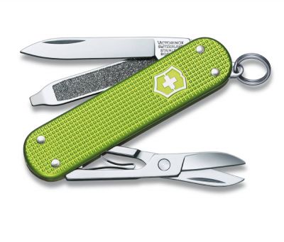 VX2N-GRN1 Victorinox Classic Range, 58 mm.. Нож-брелок ALOX 58 мм. / зеленый супертонкий (шт.)