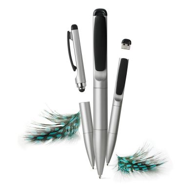 XI102915 XD Design. Ручка-стилус Stylo с флешкой 2 ГБ, серебряный