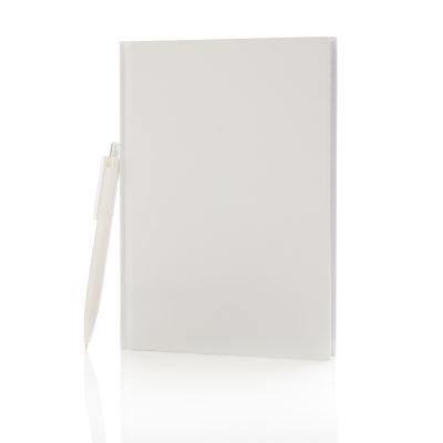 XI170190308 Набор: блокнот для записей формата А5 и ручка X3, белый