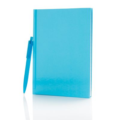 XI170190310 Набор: блокнот для записей формата А5 и ручка X3, синий