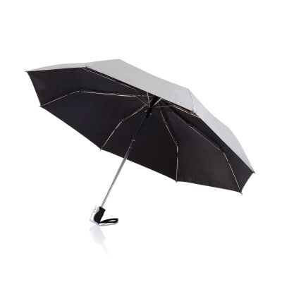 XI158315 XD Collection. Складной зонт-автомат Deluxe, d96 см, серебряный