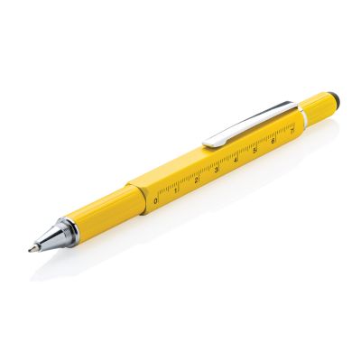 XI170190134 Многофункциональная ручка 5 в 1, желтый