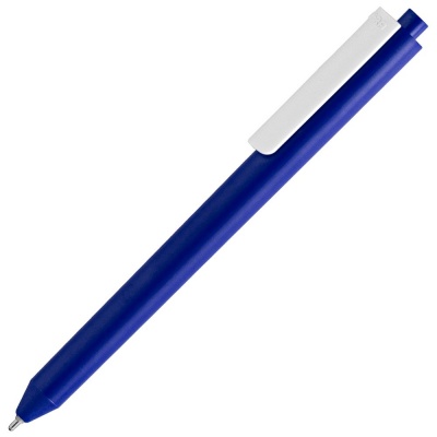 PS2013766 Pigra. Ручка шариковая Pigra P03 Mat, темно-синяя с белым