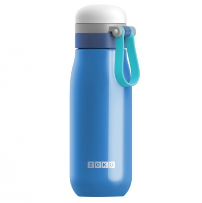 PS2102088792 Zoku. Вакуумная бутылка для воды Zoku, синяя