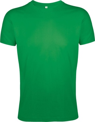 PS1701027106 Sol&#39;s. Футболка мужская приталенная REGENT FIT 150, ярко-зеленая