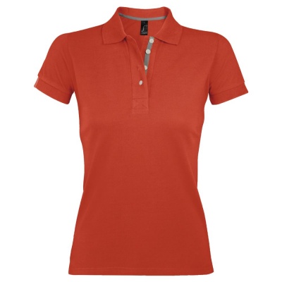PS151181883 Sol&#39;s. Рубашка поло женская PORTLAND WOMEN 200 оранжевая, размер M