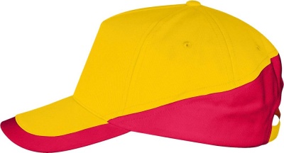 PS17010232 Sol&#39;s. Бейсболка BOOSTER, желтая с красным