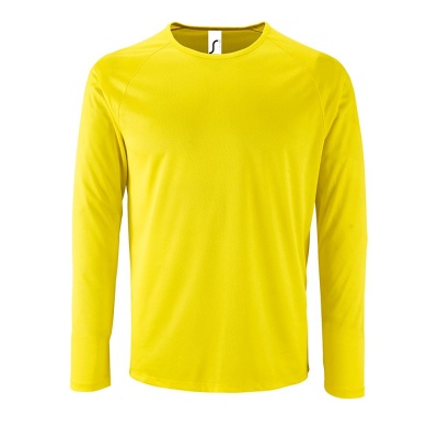PS2102081736 Sol&#39;s. Футболка с длинным рукавом Sporty LSL Men желтый неон