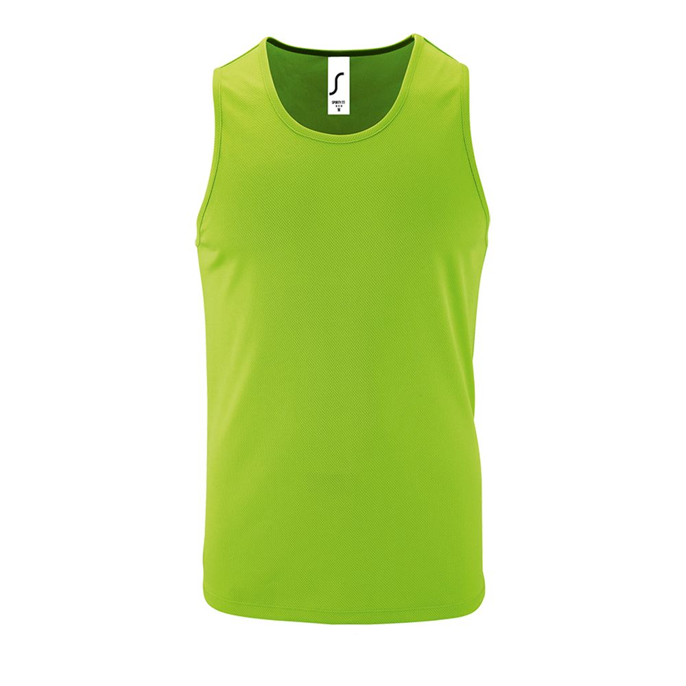 PS2102081778 Sol&#39;s. Майка мужская Sporty TT Men, зеленый неон