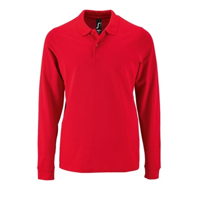 PS183070394 Sol&#39;s. Рубашка поло мужская с длинным рукавом PERFECT LSL MEN красная, размер 3XL