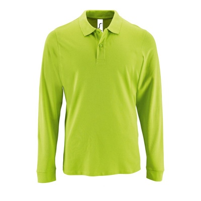 PS183070359 Sol&#39;s. Рубашка поло мужская с длинным рукавом PERFECT LSL MEN зеленое яблоко, размер 3XL