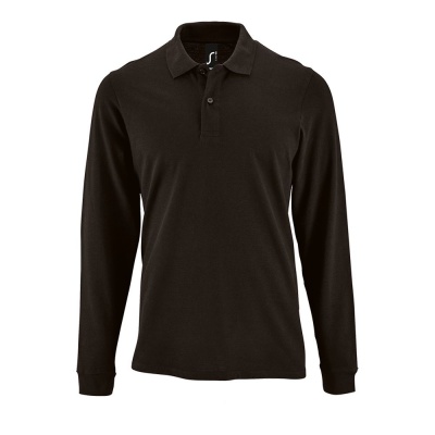PS183070366 Sol&#39;s. Рубашка поло мужская с длинным рукавом PERFECT LSL MEN черная, размер 3XL