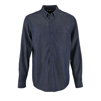 PS183070583 Sol&#39;s. Рубашка мужская BARRY MEN синяя (деним), размер XL