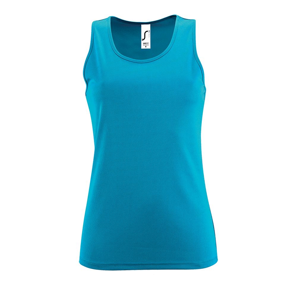 PS2102081806 Sol&#39;s. Майка женская Sporty TT Women, ярко-бирюзовая