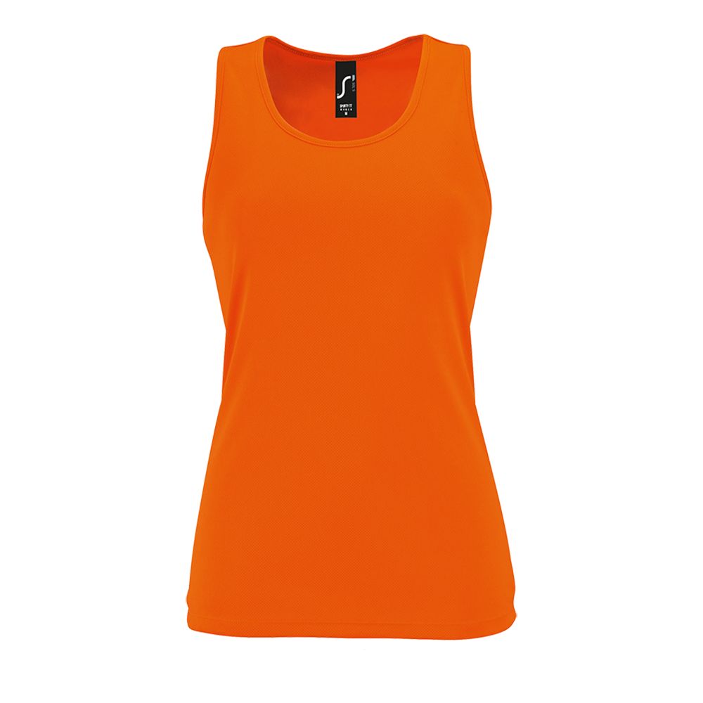 PS2102081813 Sol&#39;s. Майка женская Sporty TT Women, оранжевый неон
