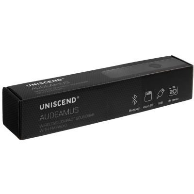 PS2007268 Uniscend. Беспроводная стереоколонка Uniscend Audeamus, черная