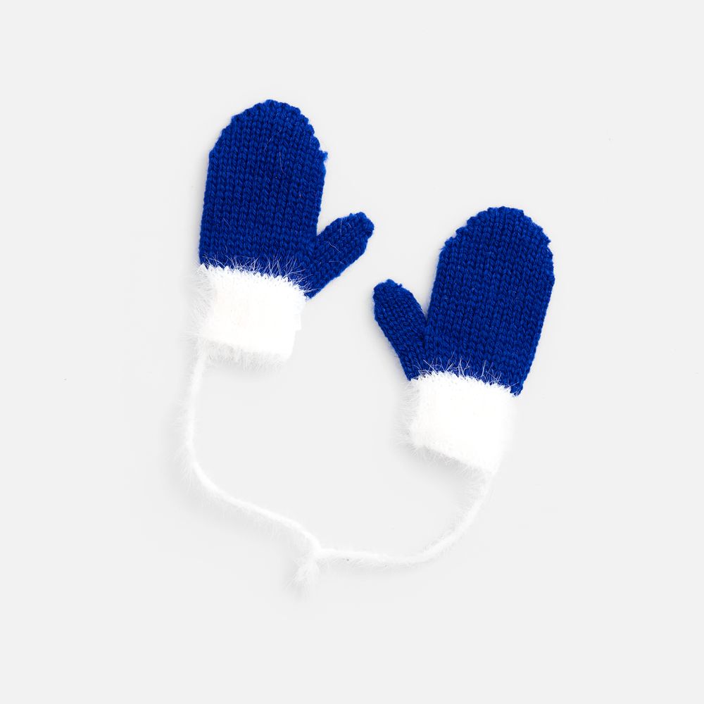 PS1710255188 teplo. Подвеска на елку &laquo;Вьюжка&raquo;, варежки, синяя