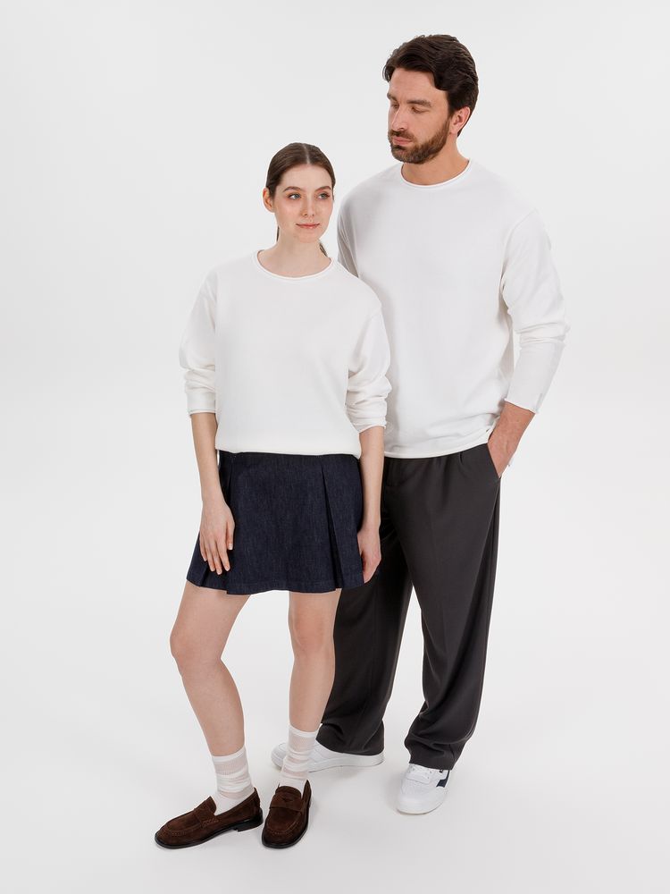 PS1710251908 teplo Siluetti. Лонгслив унисекс Siluetti Fuori, молочно-белый