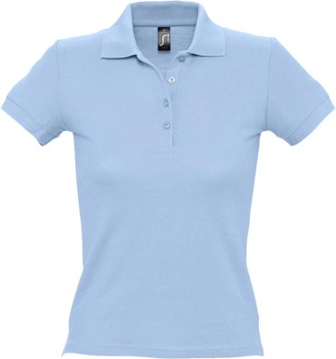 PS14TX-LBL19 Sol&#39;s. Рубашка поло женская PEOPLE 210, голубая