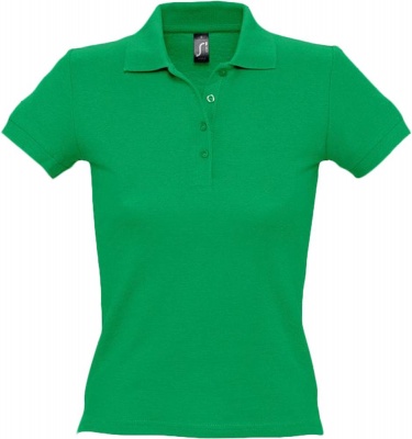 PS14TX-GRN12M Sol&#39;s. Рубашка поло женская PEOPLE 210 ярко-зеленая, размер M