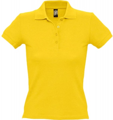 PS15095243 Sol&#39;s. Рубашка поло женская PEOPLE 210 желтая, размер XL