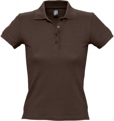 PS1701023646 Sol&#39;s. Рубашка поло женская PEOPLE 210, шоколадно-коричневая