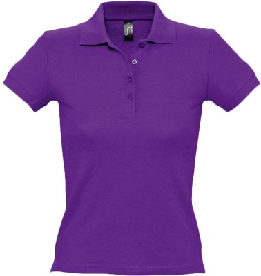 PS14TX-VIO1S Sol&#39;s. Рубашка поло женская PEOPLE 210 темно-фиолетовая, размер S