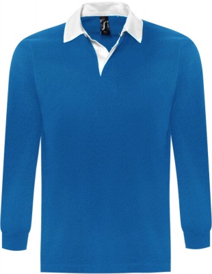 PS151181575 Sol&#39;s. Рубашка поло мужская с длинным рукавом PACK 280 ярко-синяя