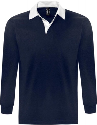 PS1701024330 Sol&#39;s. Рубашка поло мужская с длинным рукавом PACK 280 темно-синяя