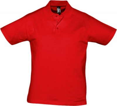 PS14TX-RED35 Sol&#39;s. Рубашка поло мужская Prescott Men 170, красная
