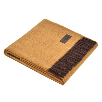 PS240823392 Marzotto. Плед Ermes, желто-коричневый