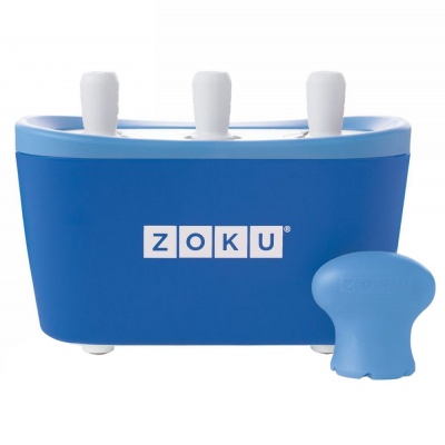 PS2102088822 Zoku. Набор для приготовления мороженого Triple Quick Pop Maker, синий