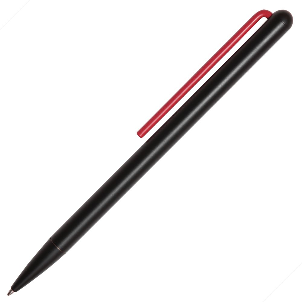 PS2408236859 Pininfarina. Шариковая ручка GrafeeX в чехле, черная с красным
